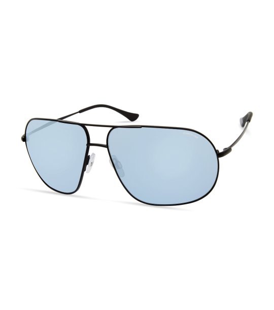 Мъжки слънчеви очила авиатор с черна метална рамка снимка