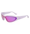 Унисекс слънчеви спортни очила с лилави лещи-0 снимка