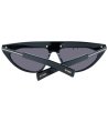 Унисекс огледални черни слънчеви очила с надпис-2 снимка