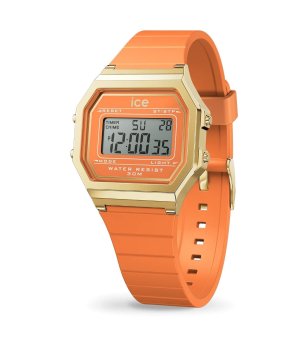 Дигитален оранжев часовник с хронометър снимка