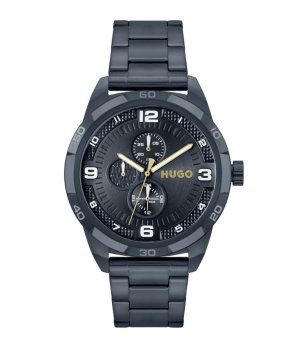 Мъжки черен аналогов часовник снимка