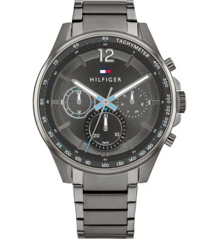 Мъжки многофункционален часовник в цвят графит снимка