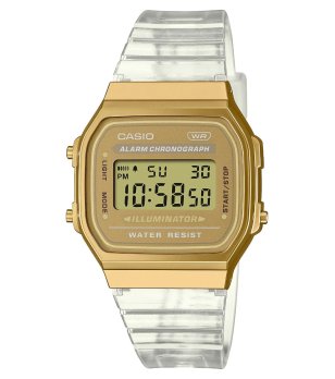 Дигитален часовник с хронограф в златисто снимка