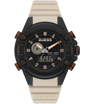 Мъжки аналогов часовник в черно и бежово снимка