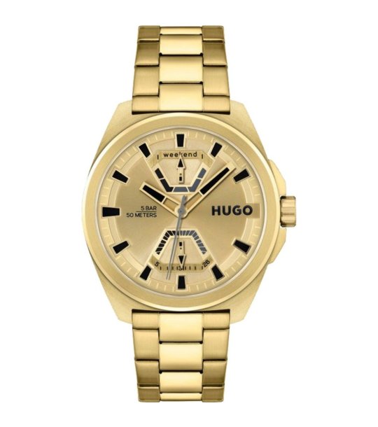 Аналогов златист кварцов часовник снимка