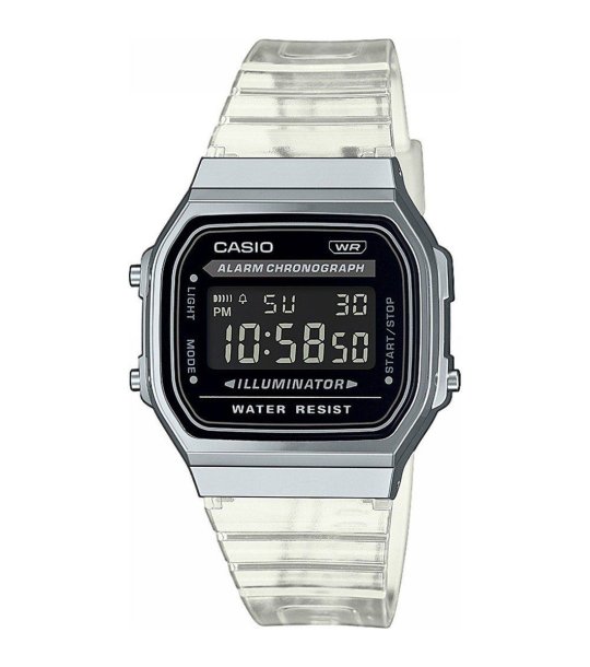 Кварцов сребрист дигитален часовник снимка