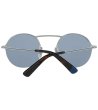 Унисекс кръгли очила в синьо с полурамка-2 снимка