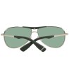 Мъжки слънчеви очила авиатор в златисто и зелено-2 снимка