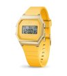 Кварцов дигитален часовник в жълто-0 снимка