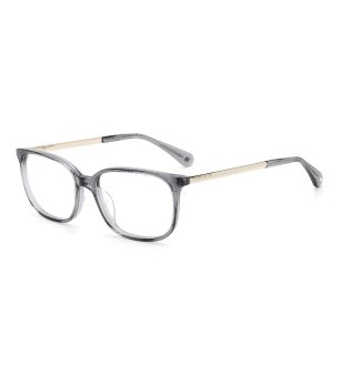 Дамски рамки за очила в сиво със златисти дръжки снимка