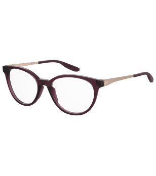 Дамски тъмнолилави рамки за очила със златисти дръжки снимка