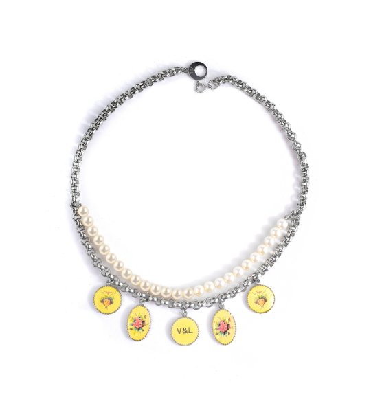 Дамско колие с висулки снимка