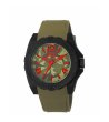 Унисекс аналогов часовник в черно и зелено -0 снимка