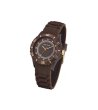 Дамски кварцов часовник в кафяво-0 снимка