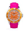 Кварцов аналогов часовник в оранжево с розова каишка-0 снимка