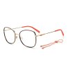 Дамски метални рамки за очила с шнур в оранжево-0 снимка