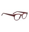 Дамски рамки очила в цвят бордо с цикламен кант-2 снимка