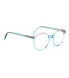 Дамски прозрачни рамки за очила в светлосиньо и розово-2 снимка