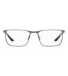 Мъжки правоъгълни рамки за очила в цвят графит-1 снимка