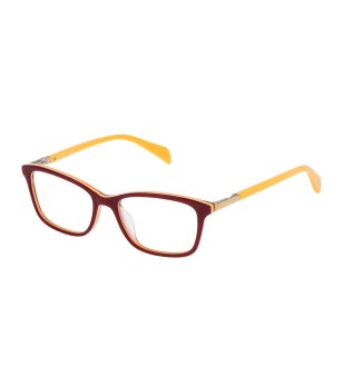 Дамски рамки за очила в бордо и жълто снимка