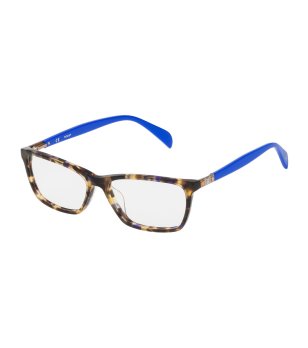 Дамски правоъгълни рамки за очила в цвят хвана със сини дръжки снимка