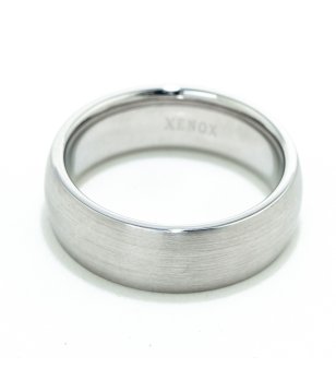 Дамски пръстен в сребристо с класически дизайн снимка