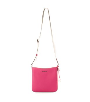 Розова дамска чанта с дълга дръжка снимка