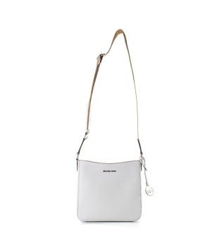 Дамска бяла чанта с дълга презрамка снимка