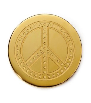 Медальон с емблема на мир в златисто снимка