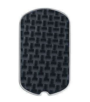 Медальон с текстурен дизайн в черно снимка