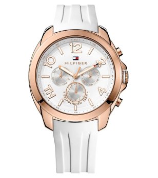 Дамски автоматичен часовник в розовозлатисто и бяло снимка