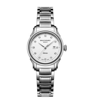 Дамски сребрист механичен часовник снимка