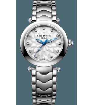 Дамски кварцов часовник в сребристо снимка