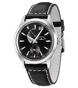 Аналогов кварцов часовник в черно и сребристо снимка