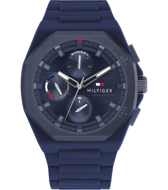 Мъжки тъмносин часовник хронограф  снимка