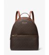 Дамска кафява раница с цип-0 снимка
