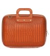 Куфарче за лаптоп в кафяво с релеф-0 снимка