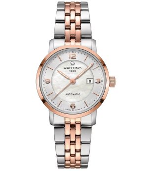 Дамски автоматичен часовник в сребристо и розовозлатисто снимка