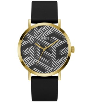 Аналогов часовник в черно и златисто с шарка снимка