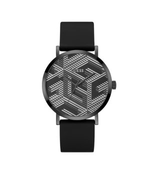 Мъжки аналогов часовник в черно и бяло  снимка