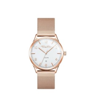 Unisex розовозлатист кварцов часовник  снимка