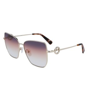 Дамски квадратни слънчеви очила с метална рамка снимка