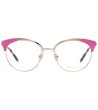 Дамски рамки за очила в златисто с розови детайли-1 снимка