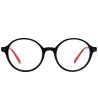 Дамски кръгли рамки за очила в черно-1 снимка