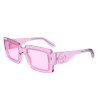 Правоъгълни дамски слънчеви очила в розов цвят-0 снимка