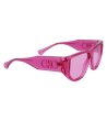 Унисекс слънчеви очила с розови лещи-2 снимка