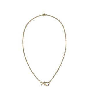 Златисто дамско колие снимка