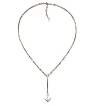 Златисто колие с котва висулка снимка