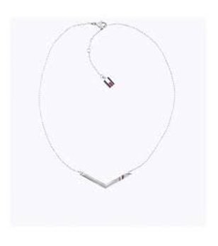 Дамско сребристо колие с висулка снимка