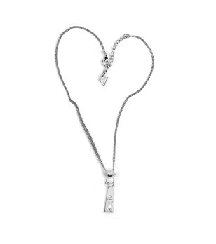 Дамско сребристо колие с висулка снимка